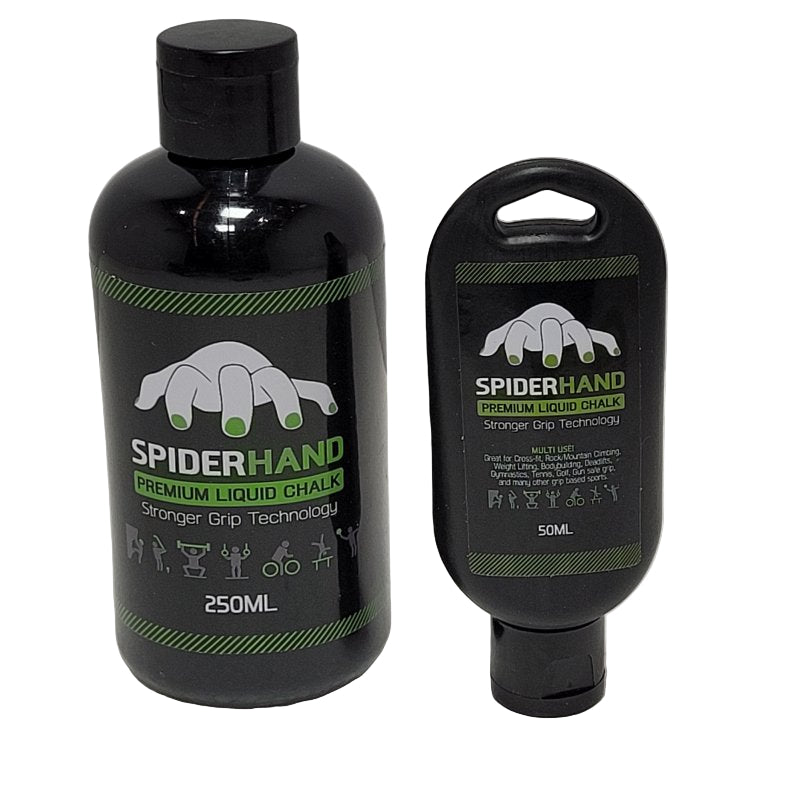 Kit Tiza Liquido Agarre Mano Spiderhand Grip Profesional Con Clip De Viaje Y Anillos 250 + 50ml