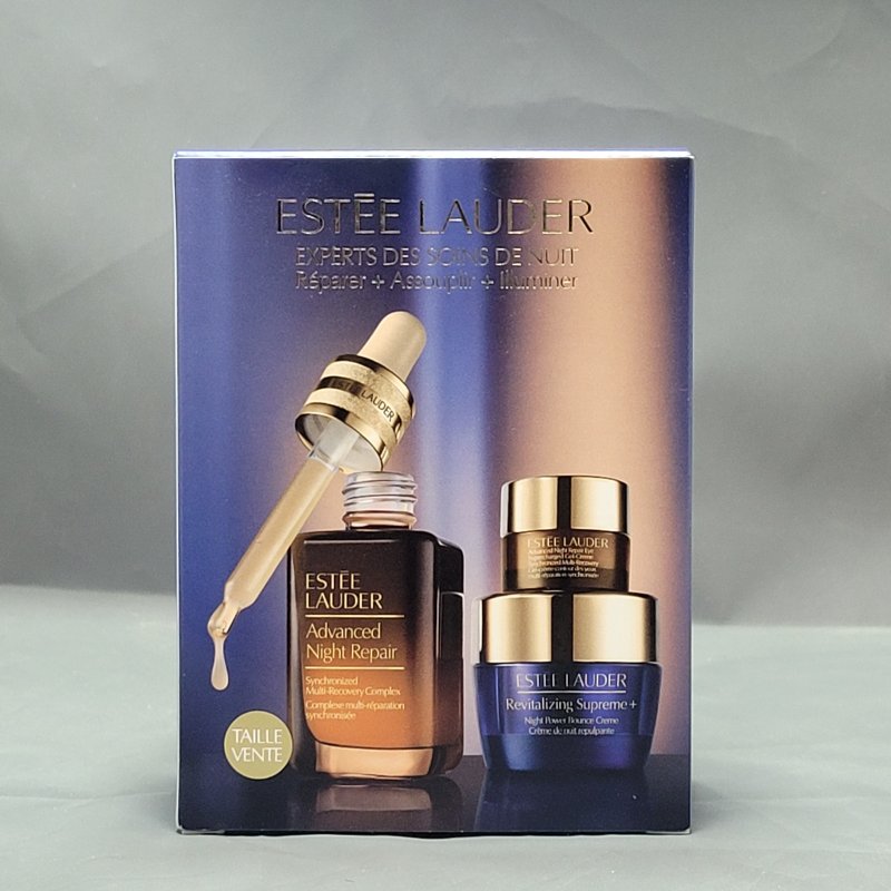 Set Rutina Anti edad Noche Estee Lauder Repara Y Suaviza Ilumina 3 Pieza