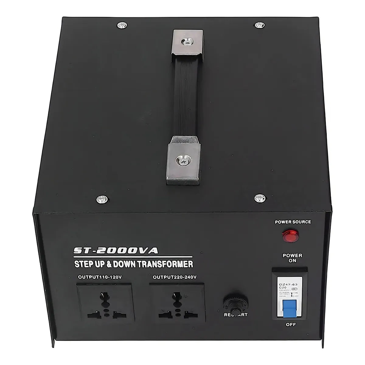 Transformador de Voltaje 2000W ST-2000 VA 110V-220V