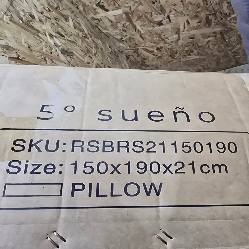 Colchón 2 Plazas 150x190X21 Cm Pillow 5 Sueño Stella Rsbrs21150190 Blanco