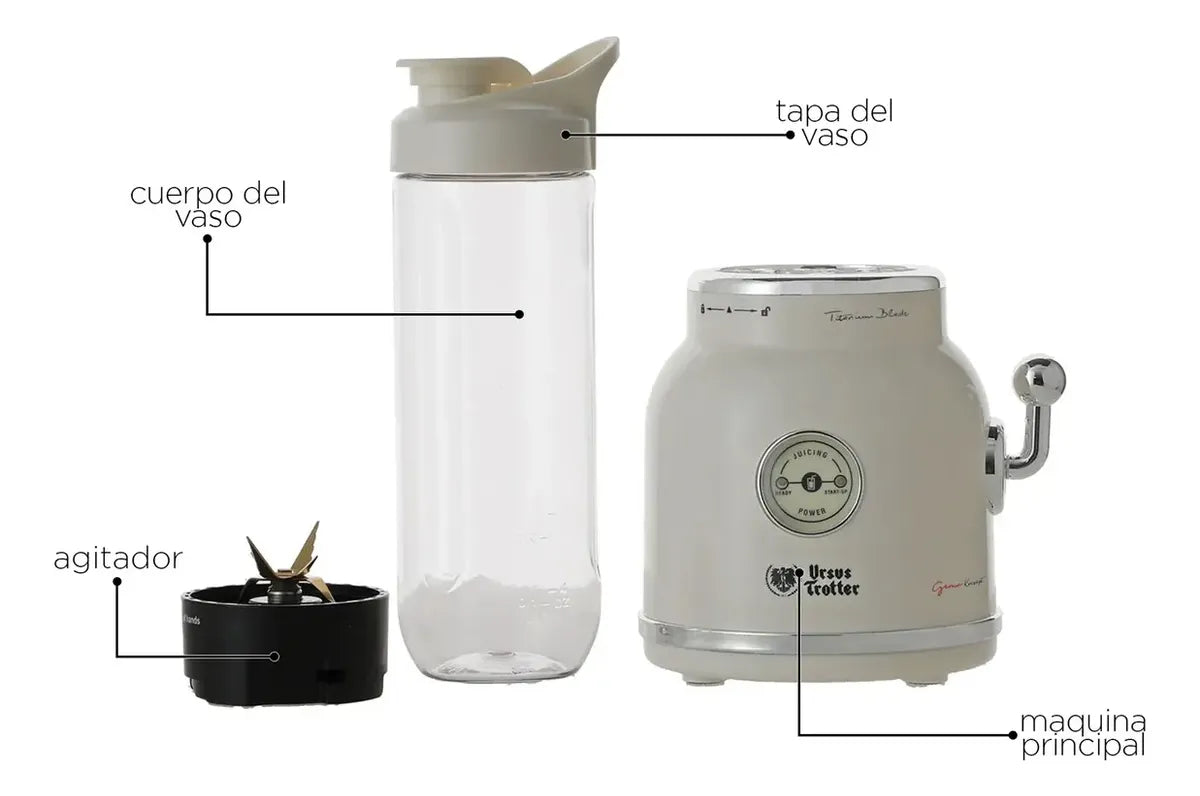 Batidora Personal Ursus Trotter UT-Tritan 2 Go 0.7 Litros, Blanco