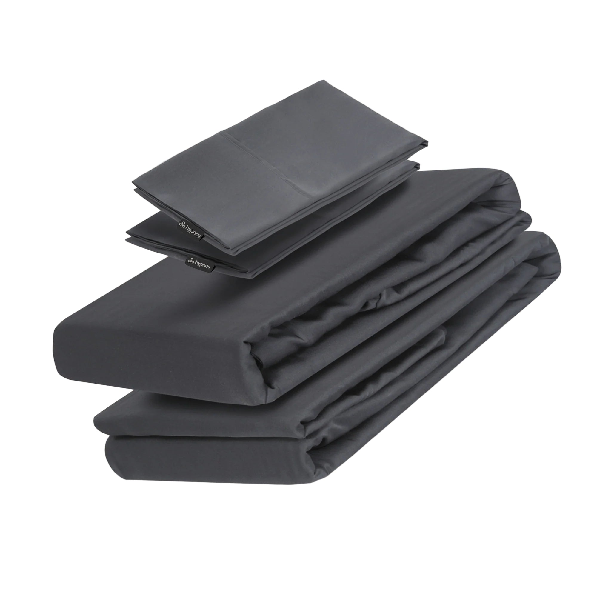 Set De Sabanas 100% Rayon De Bambu Hypnos Lite Gris Oscuro 1 Plaza
