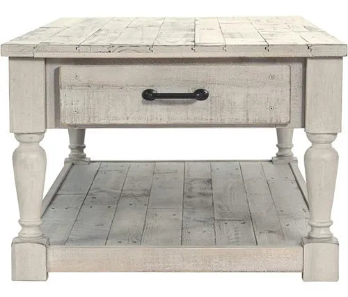 MESA DE CENTRO RUSTICA CON 2 CAJONES DESIGN BY ASHLEY SHAWNALORE T782-1