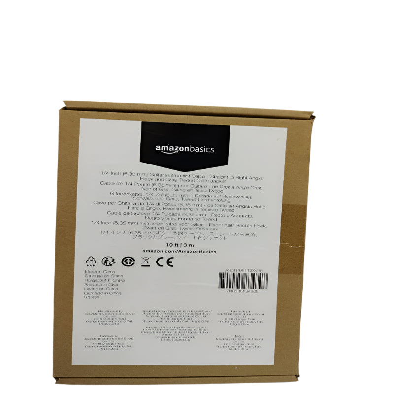 Cable De Intrumentos Amazonbasics Plug 3 Mtr