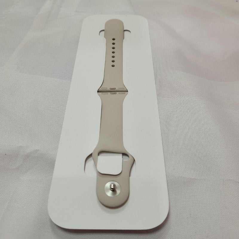 Correa Deportiva Cierre De Clip Watch Series 9 Beige Unisex