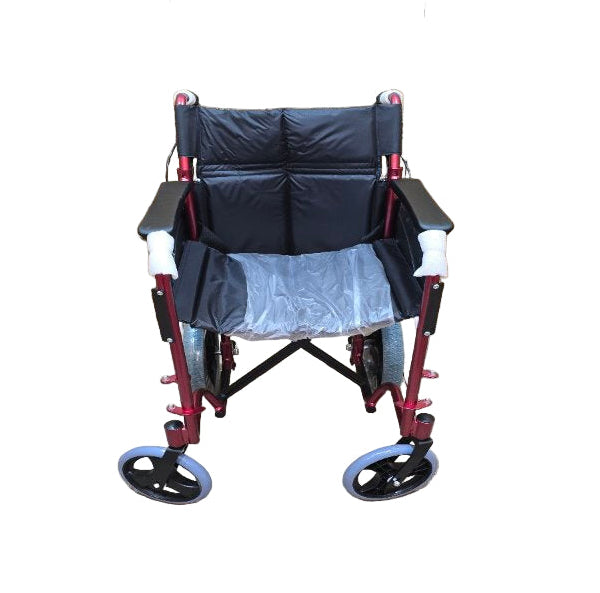 Silla De Rueda De Paseo Medicatel Ky976labj-A-12-43 Negro - Burdeo