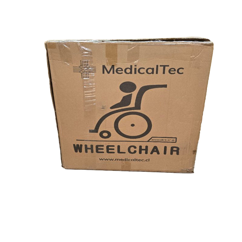 Silla De Rueda De Paseo Medicatel Ky976labj-A-12-43 Negro - Burdeo