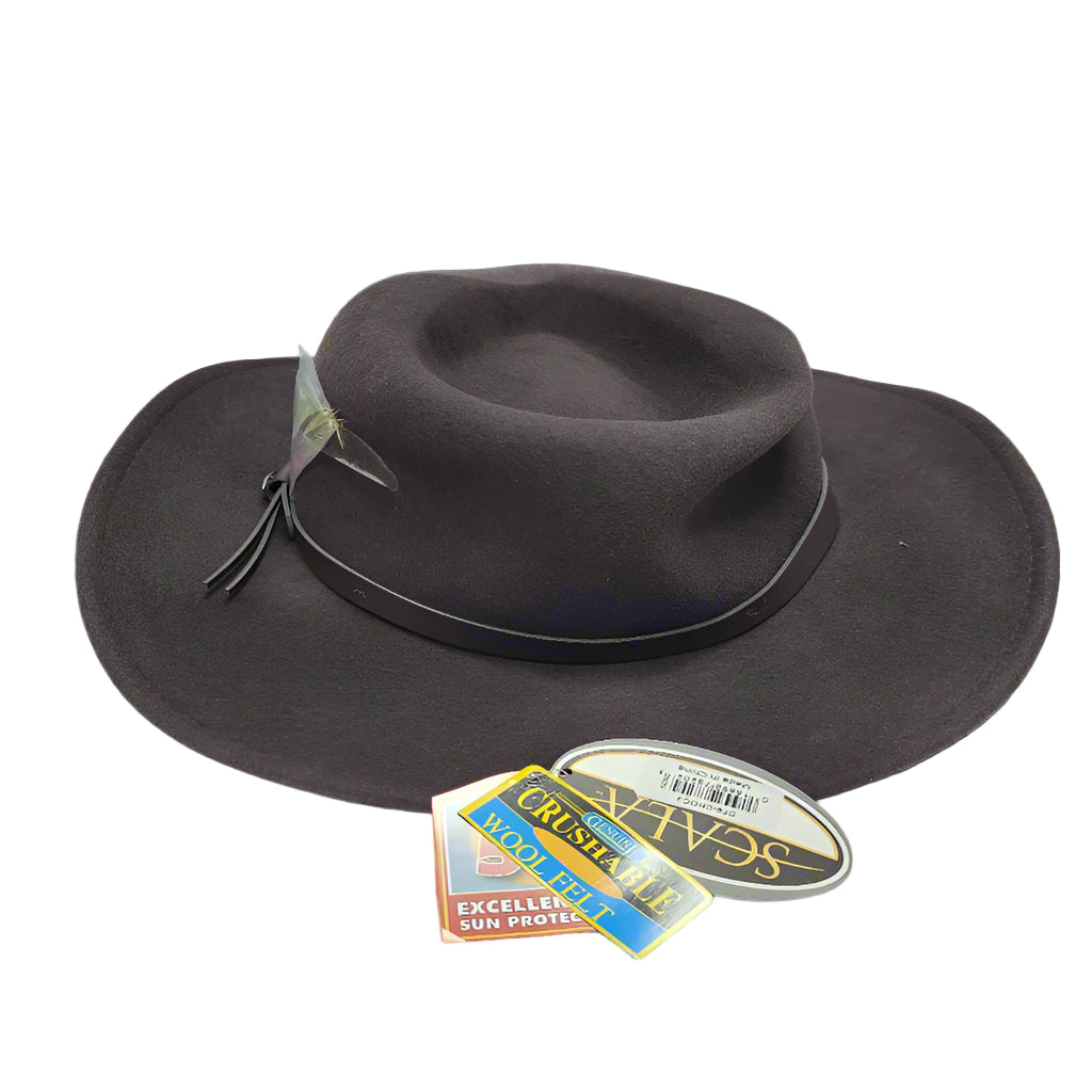 Sombrero Scala Df6 Estilo Vaquero Chocolate