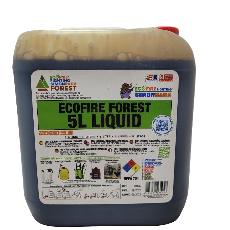 Bidon Extintor De Fuego Simonrack Ecofire Fighting Fores 5 Lts