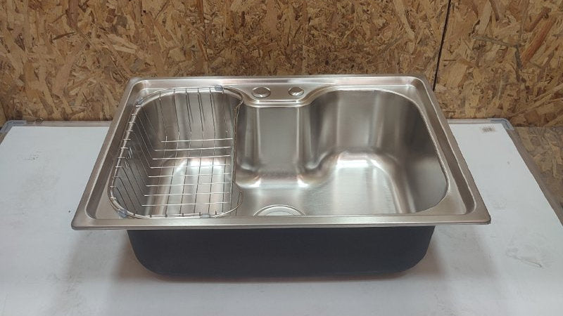 Lavaplatos Simple Empotrado Giovanni Plateado