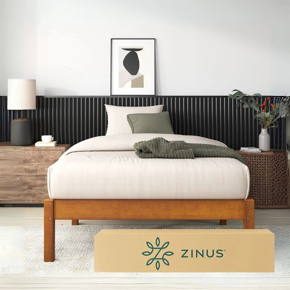 Base de Cama de Plataforma de Bambú Ellie King, Zinus