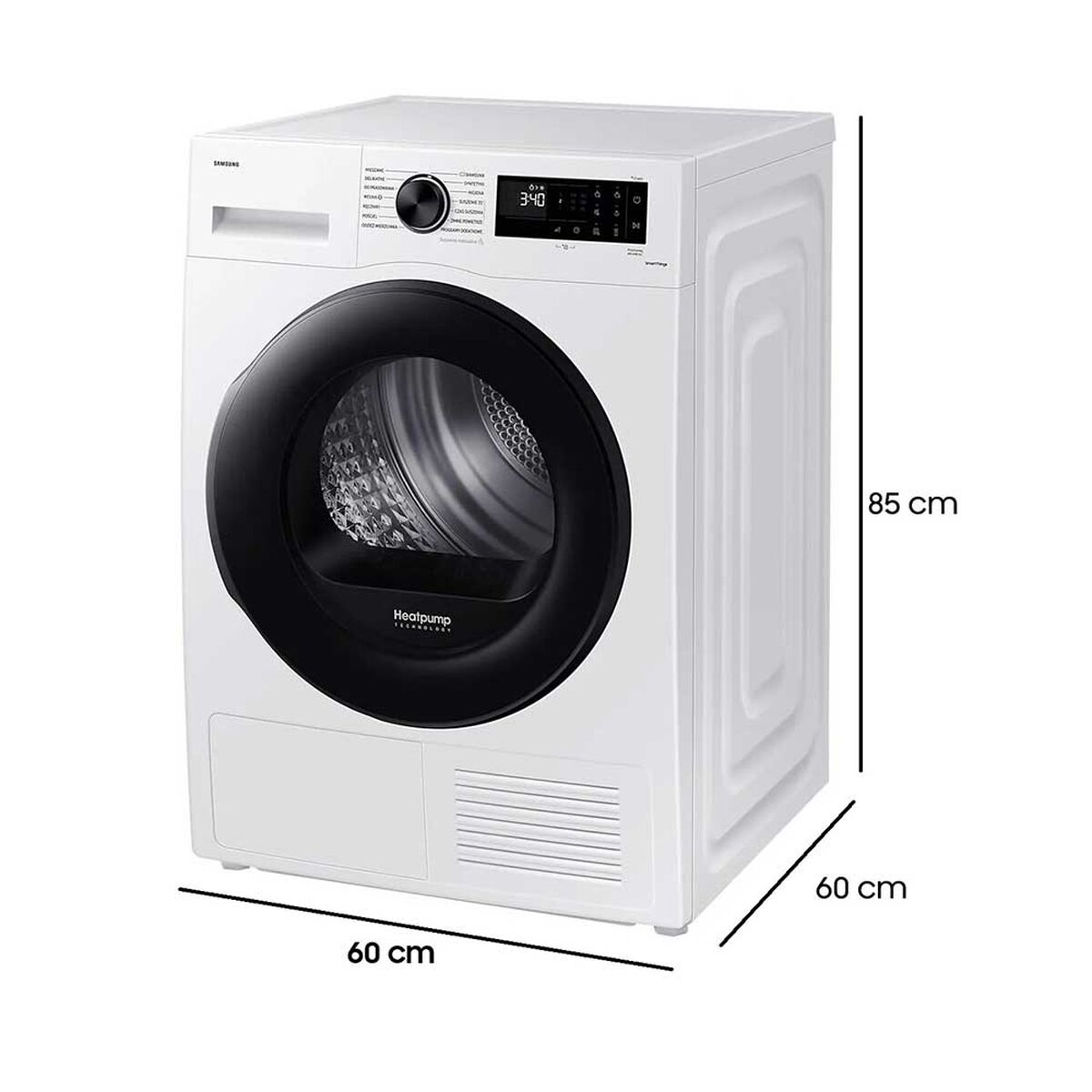 Secadora Carga Frontal Samsung DV90CG2A0AE 9 kg, Blanco