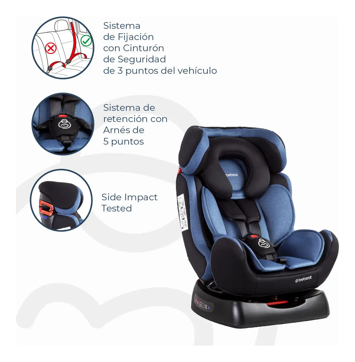 Silla de Auto Bebesit Orbit LX, Azul
