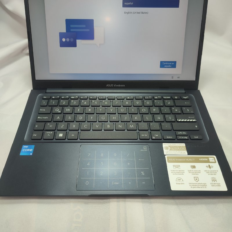 Notebook Asus Vivobook X1404z Quiet Blue Cpu: Intel I5-1235u / Ram: 8gb / Ssd: 512gb