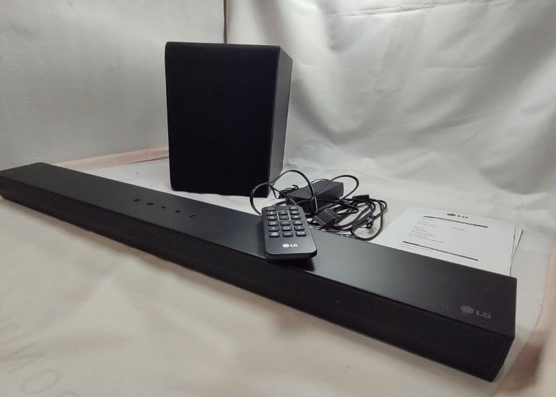 Barra De Sonido 2.1 + Subwoofer Inalámbrico Lg Soundbar S40t Negro 300w