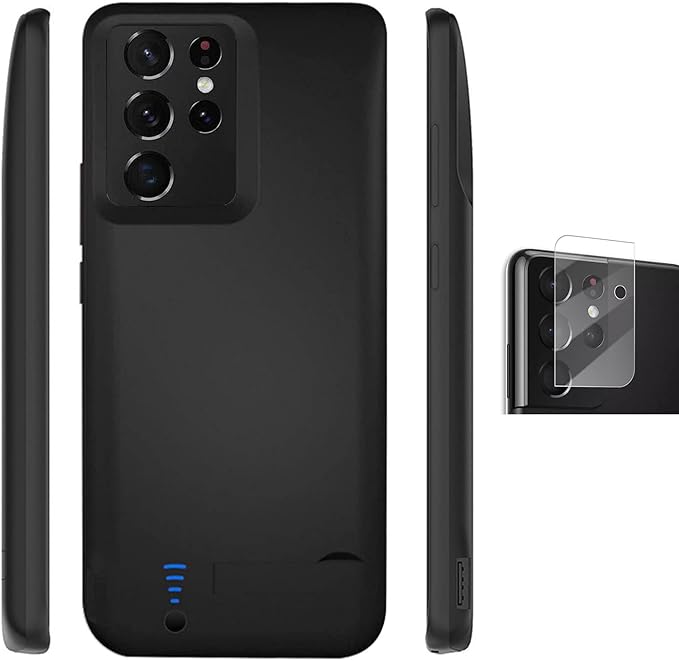 Cargador Carcasa Portatil Generico Samsung S21 Ultra Negro