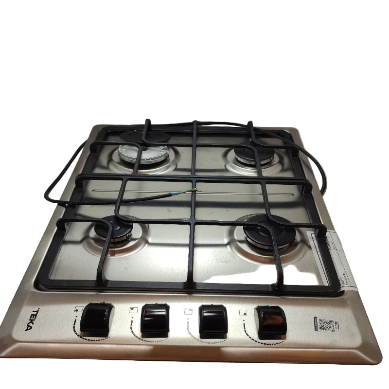 Encimera Teka Hlx 540 Kbboc Ix A Gas 4 Quemadores Gris