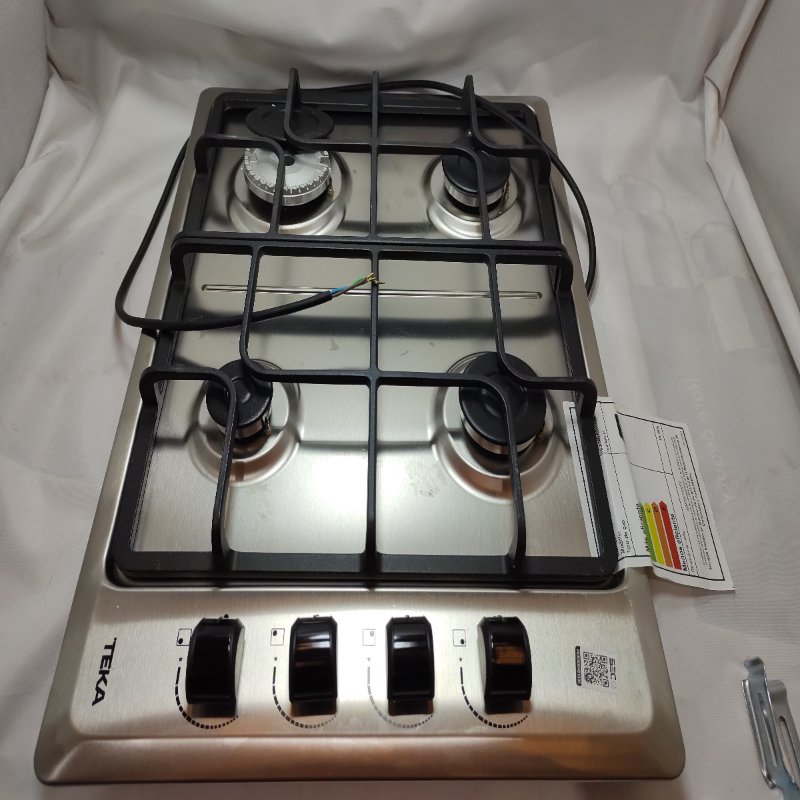 Encimera Teka Hlx 540 Kbboc Ix A Gas 4 Quemadores Gris