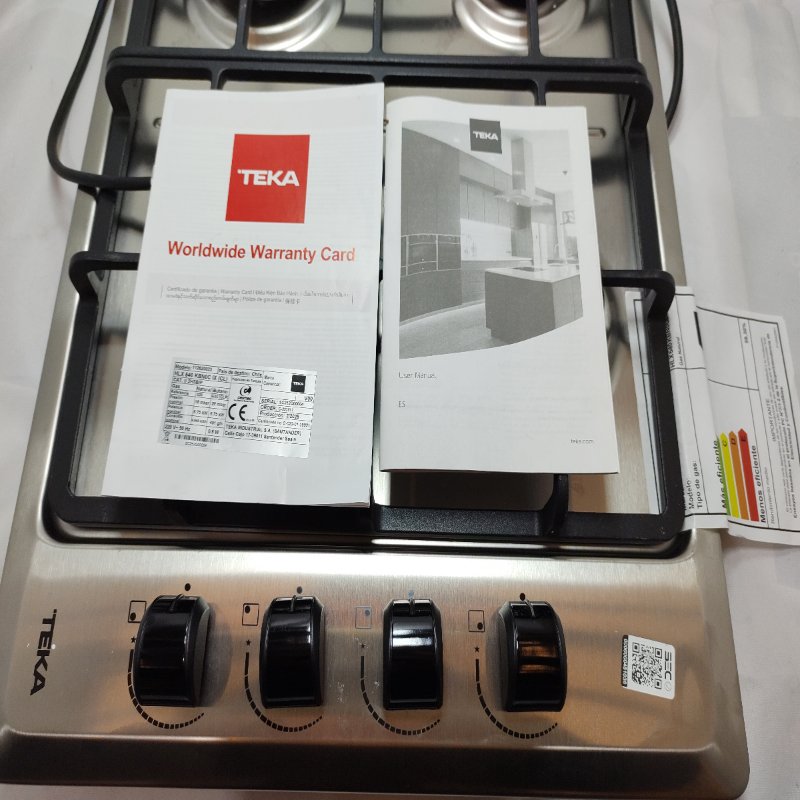 Encimera Teka Hlx 540 Kbboc Ix A Gas 4 Quemadores Gris