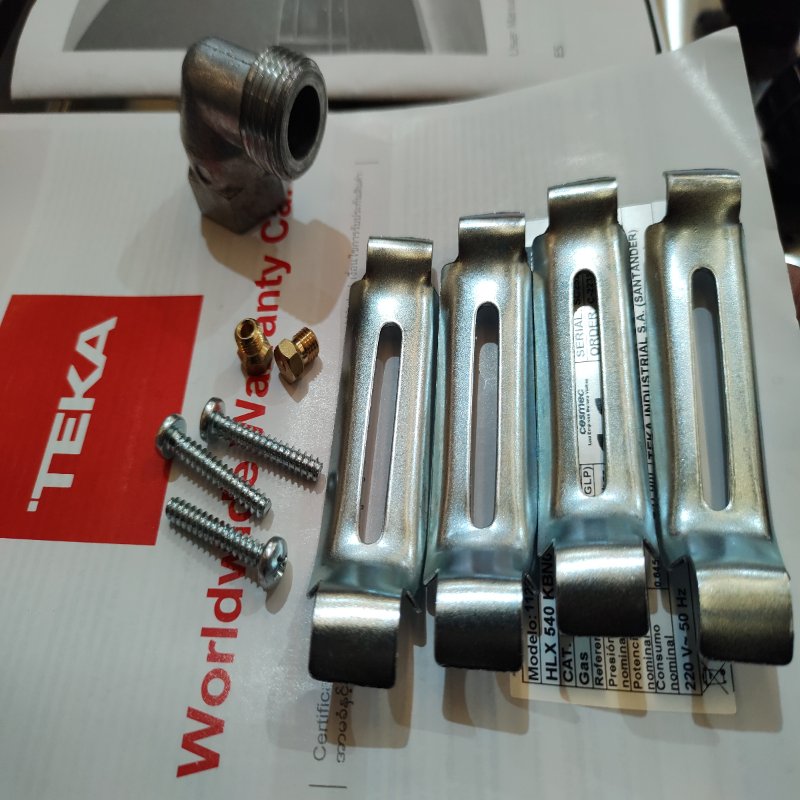 Encimera Teka Hlx 540 Kbboc Ix A Gas 4 Quemadores Gris