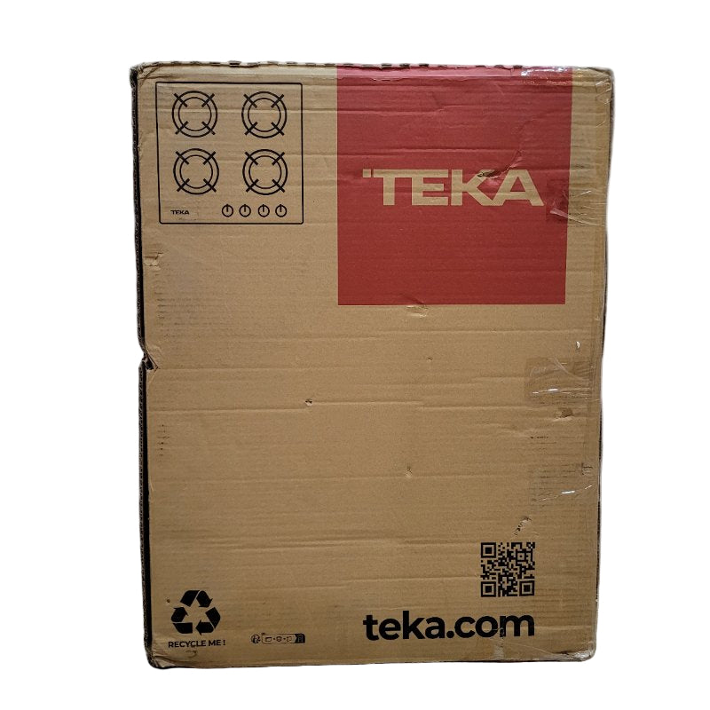 Encimera Cristal Gas Butano 4 Platos Teka Gbc 64003 Kbb Negro