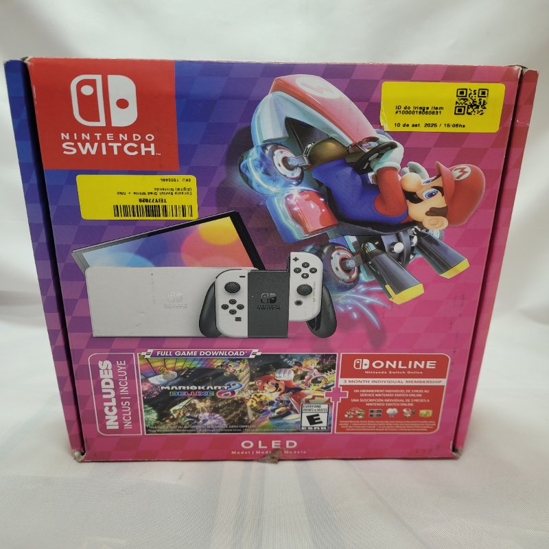 Consola De Juego Digital Nintendo Switch Oled White Mk8 64 Gb