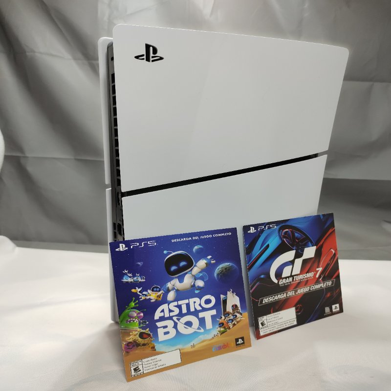 Consola Ps5 Astro Bot+Gt7 Sony Edicion Digital Cfi-2015 Blanco 1tb