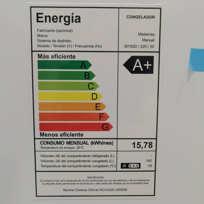 Congelador Medemsa M150d Sistema De Hielo Manual Blanco 142l