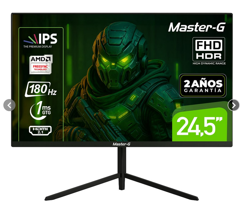 Monitor Gamer Master-G Frameless 24.5" FHD HDR MGMG2440P