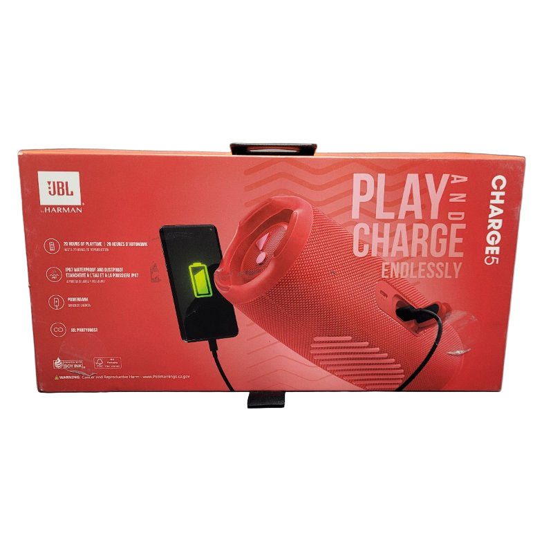 Parlante Jbl Charge 5 Bluetooth Rojo V5.1