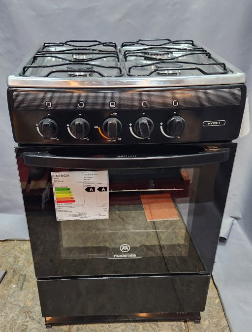 Cocina A Gas Mademsa Mv 120 T 4 Platos Negro