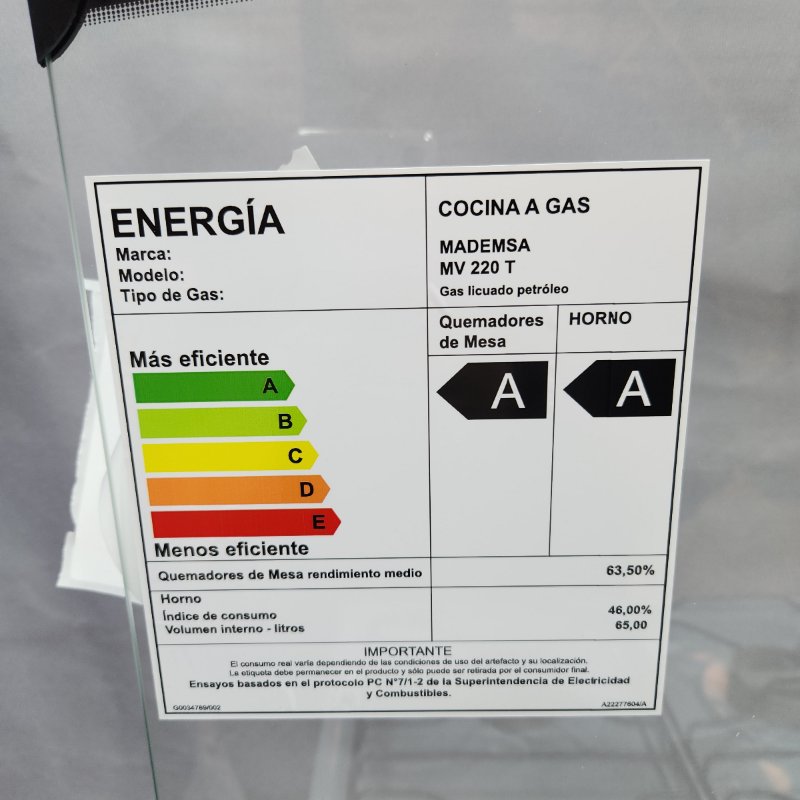 Cocina A Gas Licuado Mademsa 4 Quemadores Mv 220 T Silver