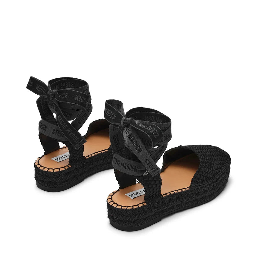 Sandalias Steve Madden Craize – Blk Satin, Negro, Talla 37 Mujer