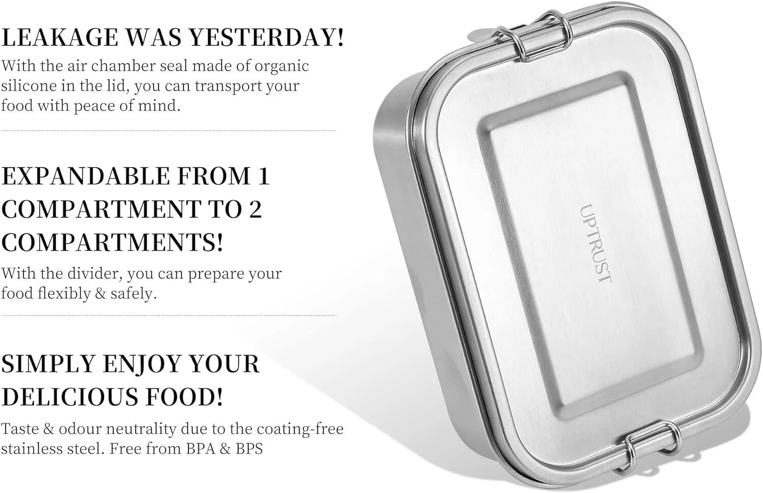 Contenedor Acero Inoxidable Proplanet Lunchbox Y Snackbox 16X11X4 500 Ml