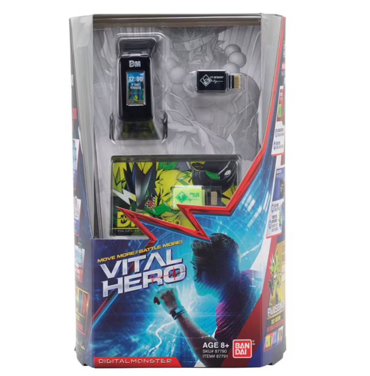 Reloj Rastreador de Actividad Física Bandai Namco Digimon Vital Hero, Negro