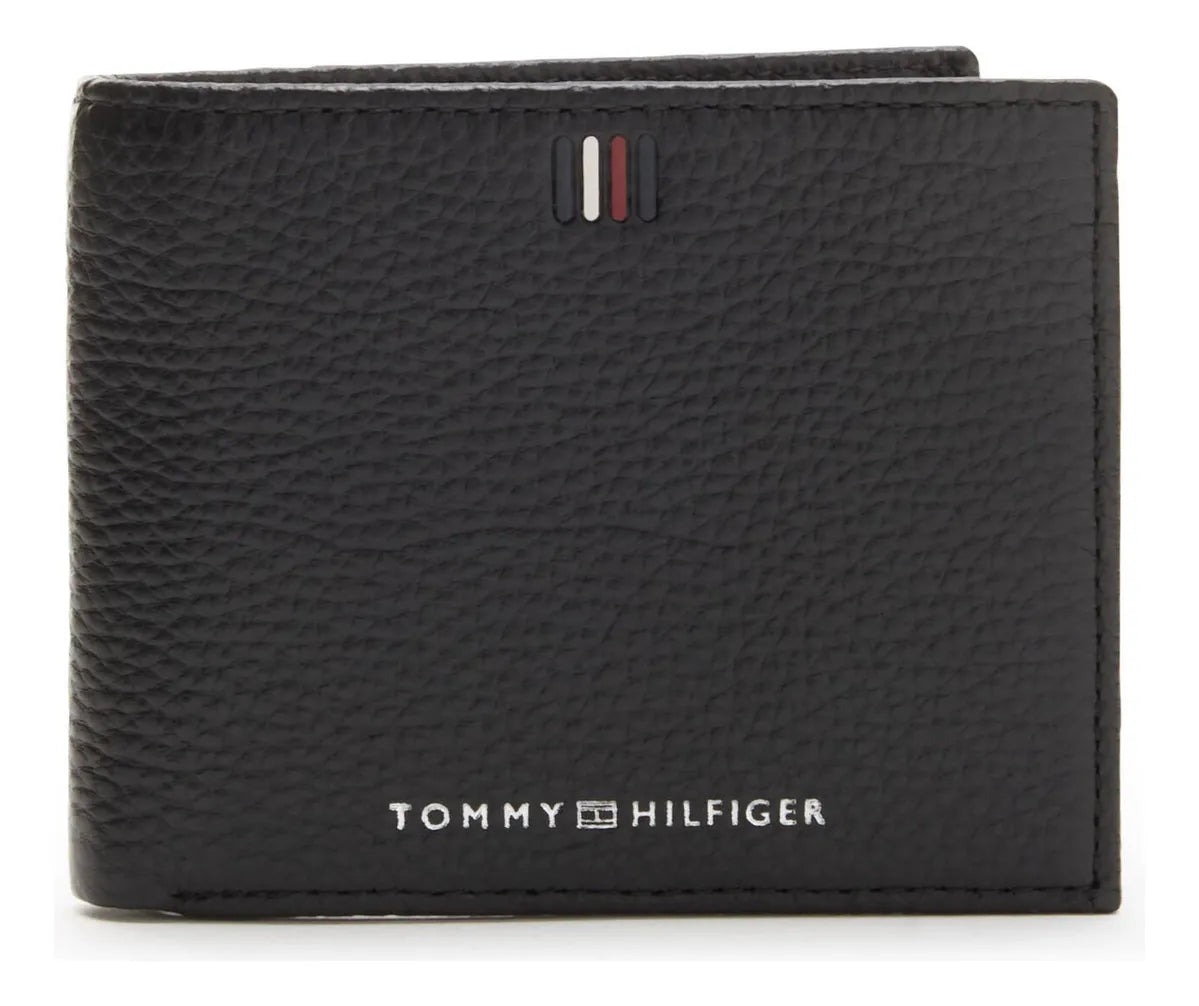 BILLETERA TOMMY HILFIGER CENTRAL MINI CC NEGRO