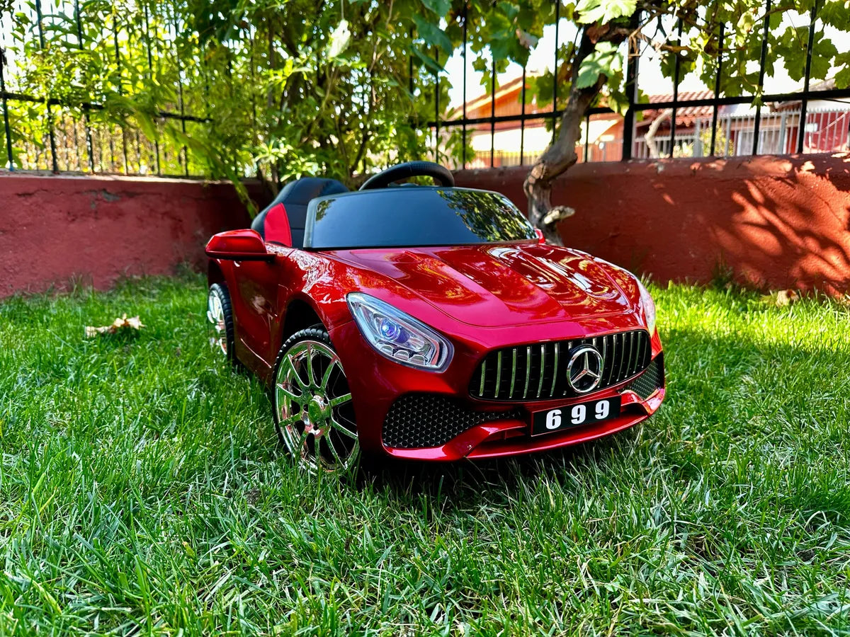 Auto Deportivo Electrico Mercedes Control/Luces/Sonido Mundo 2080 Rojo