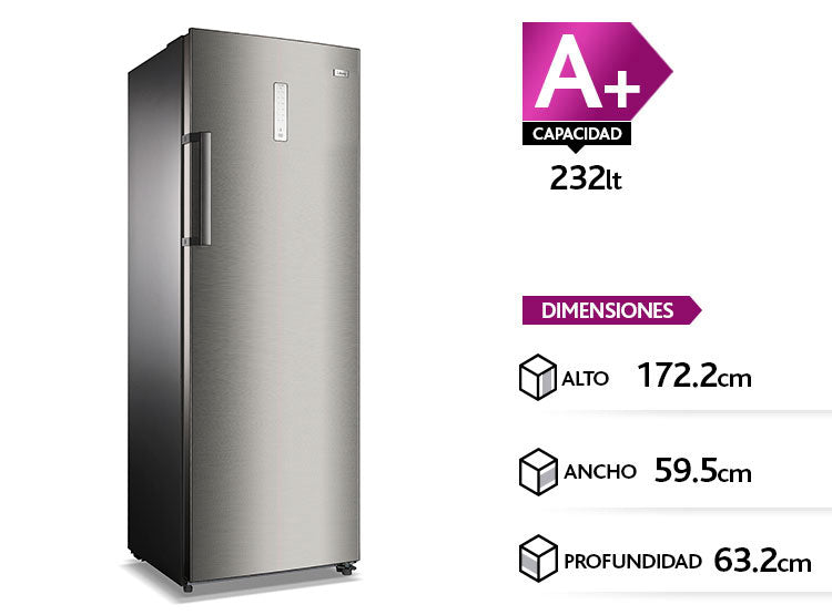 Congelador Automatico Vertical Libero Lfv-312nfi Silver 232 Ltr