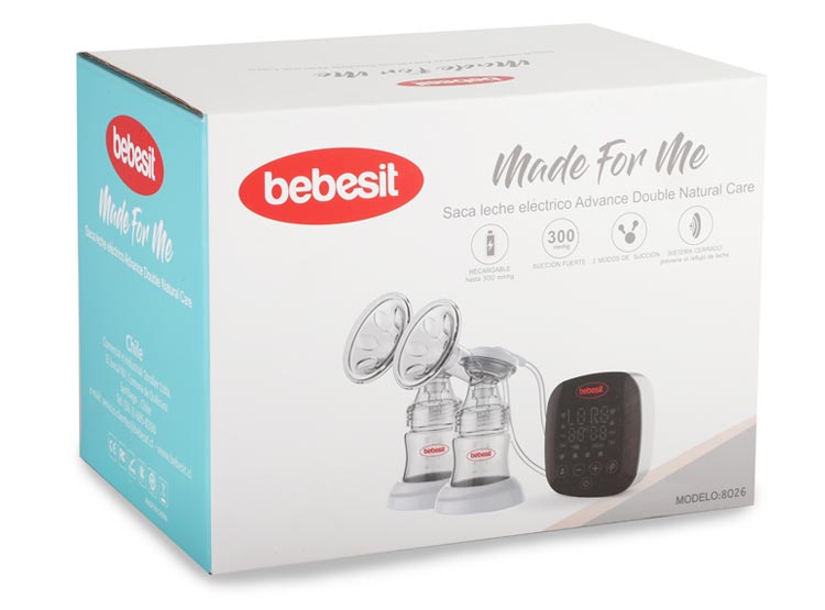 Saca Leche Electrico Bebesit Advance Double Natural Care 8026