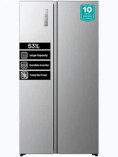 Refrigerador Hisense RS3P558NECF Inox 531 Litros