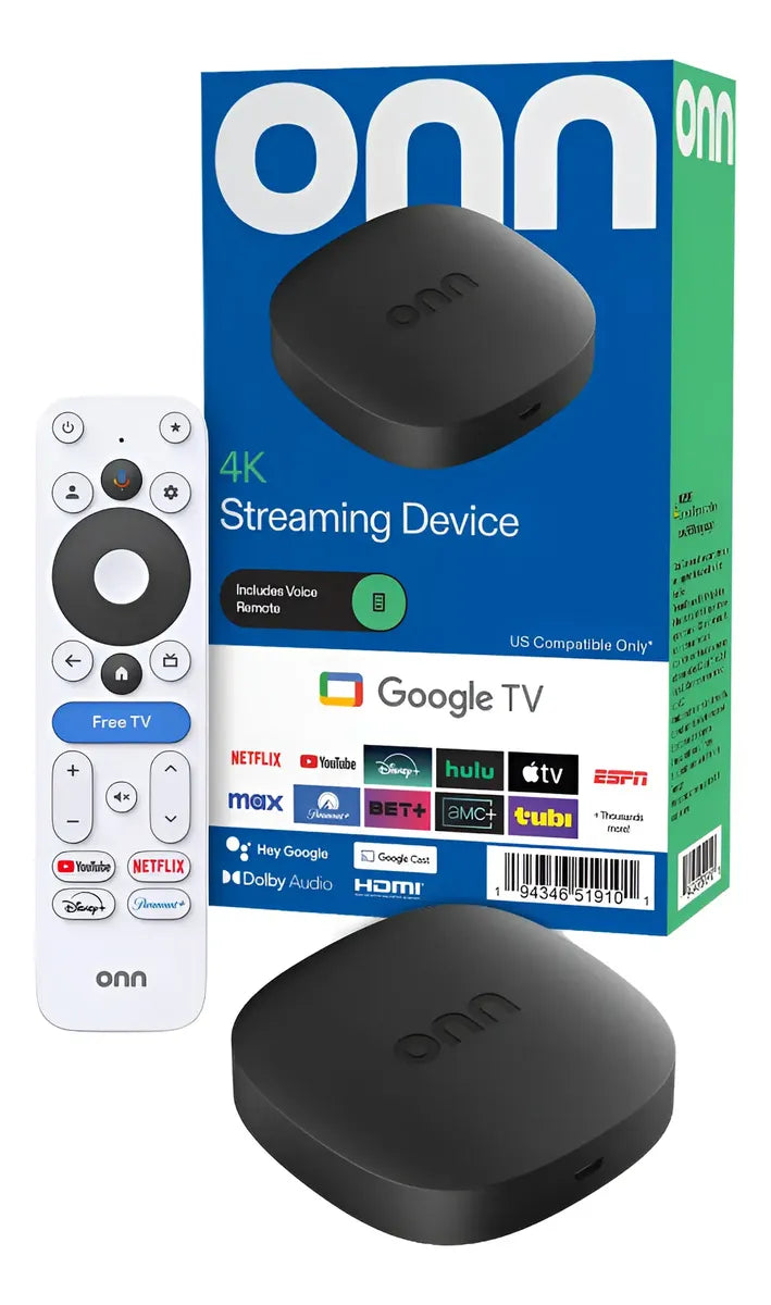 Google TV Box 4K Onn Streaming 2026 Preactivado Certificado