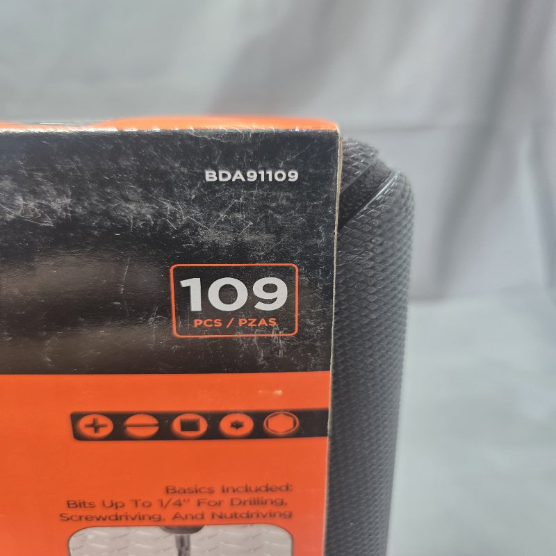 Set De Atornillar Y Taladrar Black+Decker Bda91109 Negro 109