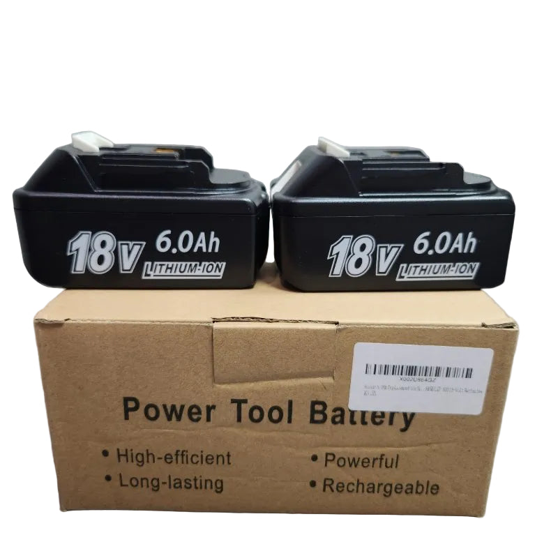 Set De 2 Batería Genérica Bl1860b - Makita 18v 6.0 Ah