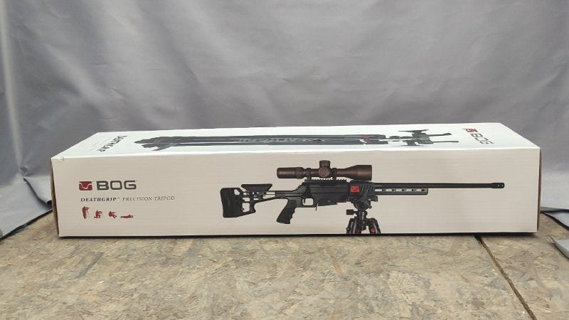 Trípode Precisión Para Rifle Y Caza Bog Deathgrip Aluminio Negro