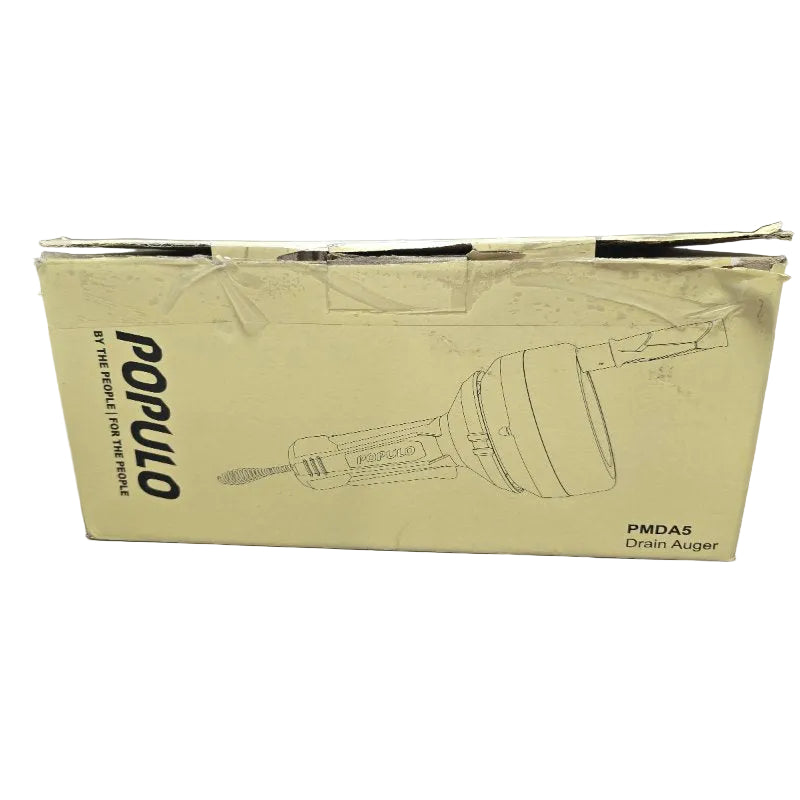 Desatascador De Desagües Serpiente De Plomería Populo Pmda5 Rojo /Negro