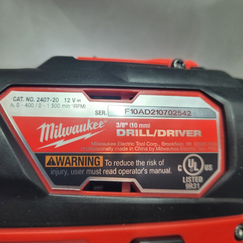 TALADRO DE ALTO IMPACTO MILWAUKEE F10AD210702542 ROJO 12V 3/8" (10 MM)