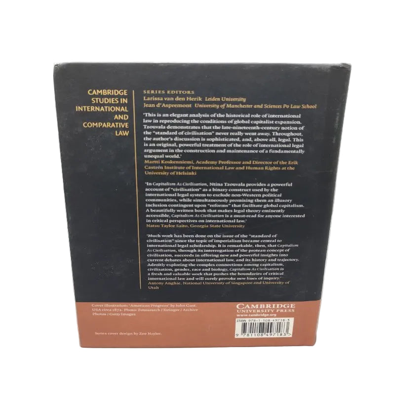 Libro En Ingles Ntina Tzouvala Capitalism As Civilisation A History Of International Law