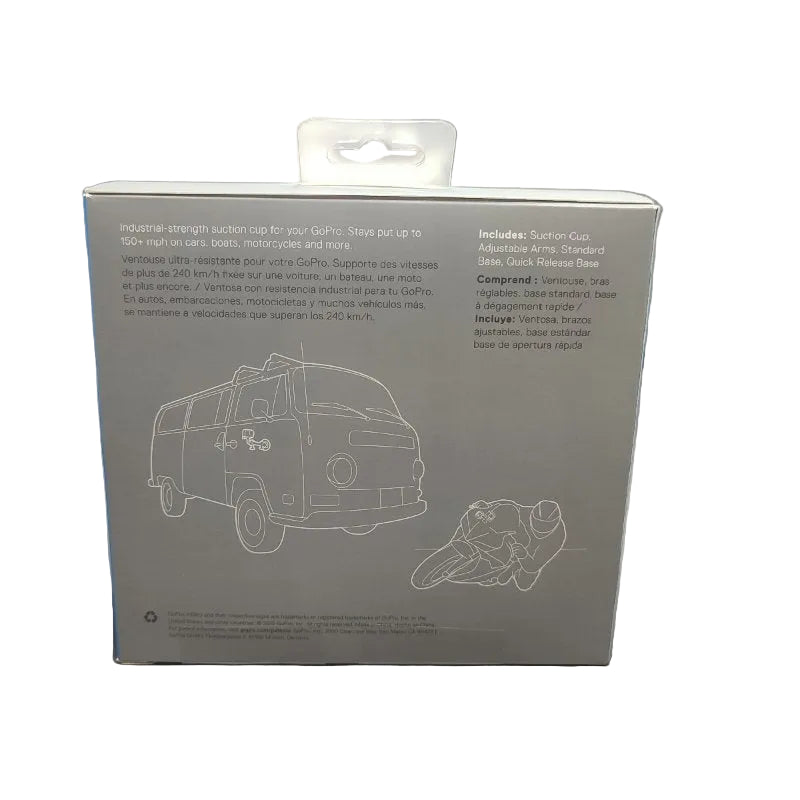 Soporte Gopro Suction Cup Negro