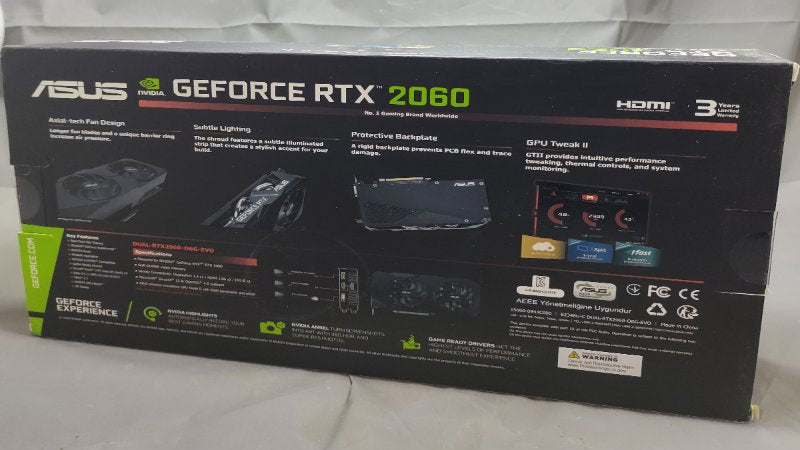 Tarjeta de Video ASUS Dual Nvidia GeForce RTX 2060 DUAL-06G-EVO OC Edition