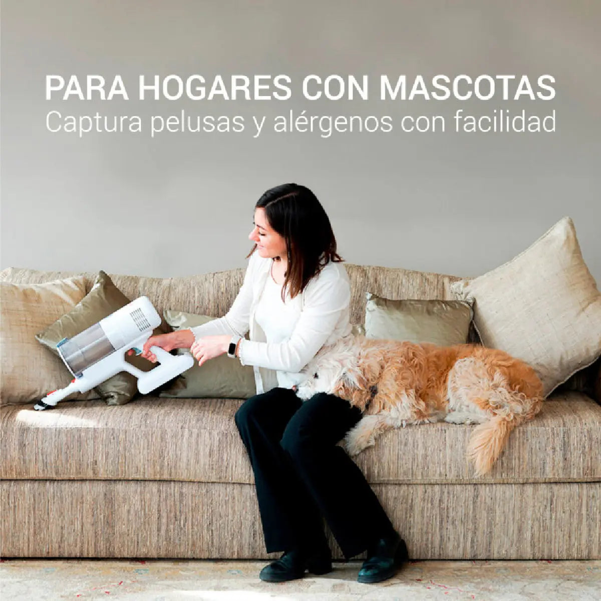 Aspiradora Inalámbrica Osoji D300 Plus – Blanco, 650 W